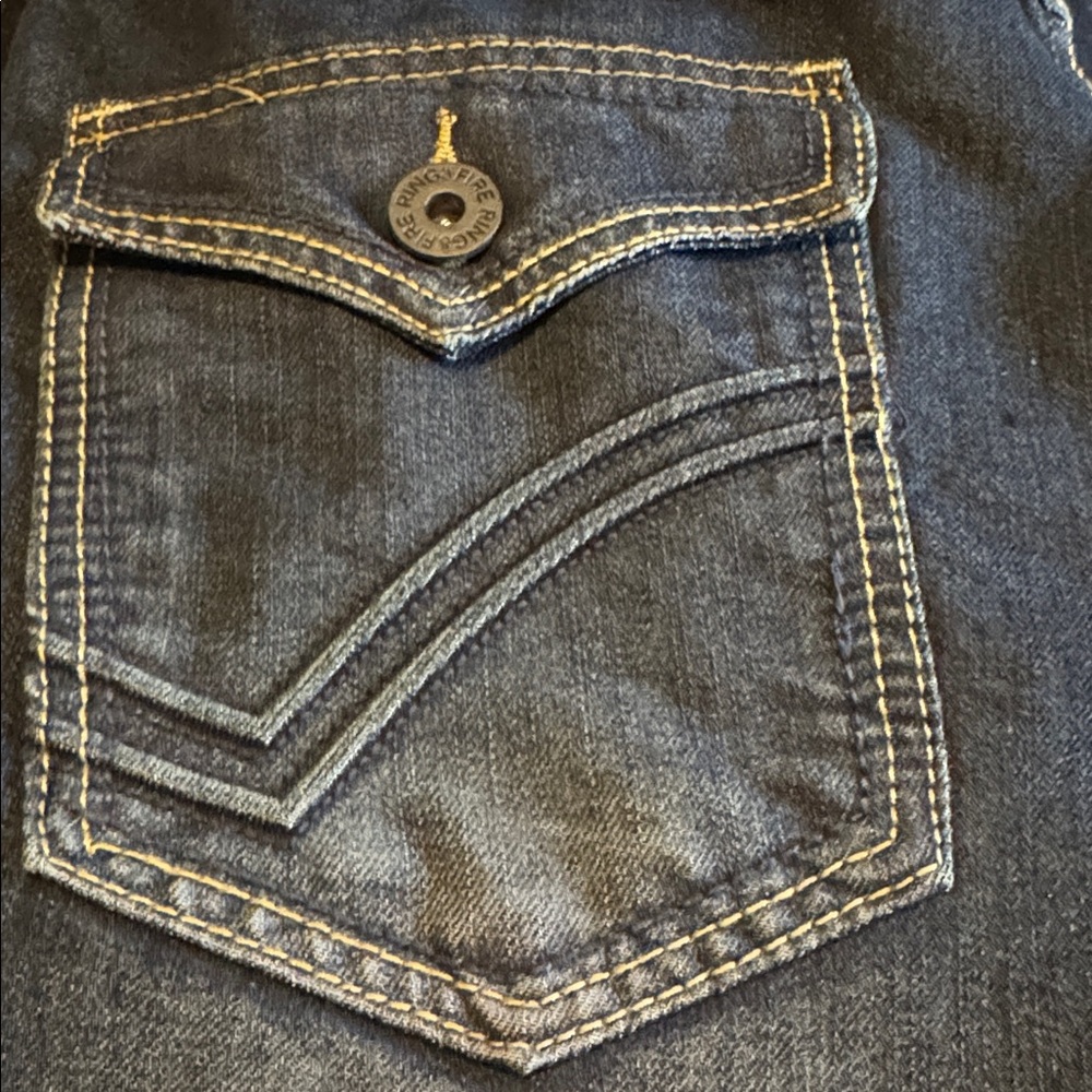 Ring Of Fire Men’s Dark Boot Cut Jeans 32X32 Brand New Never Worn - Picture 13 of 13